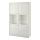 BESTÅ - storage combination w glass doors, white/Selsviken high-gloss/white clear glass | IKEA Taiwan Online - PE535144_S1
