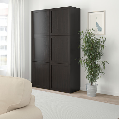 BESTÅ - storage combination with doors, Hanviken black-brown | IKEA Taiwan Online - PE746503_S4