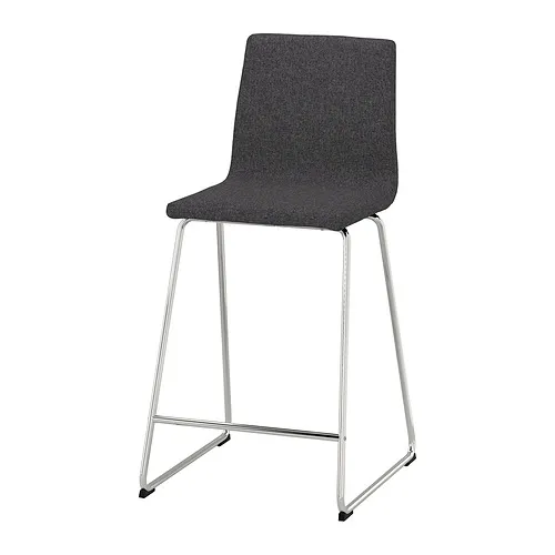 LILLÅNÄS - bar stool, chrome-plated/Gunnared dark grey, 63 cm | IKEA Taiwan Online - PE884439_S4