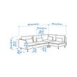 SÖDERHAMN corner sofa, 4-seat