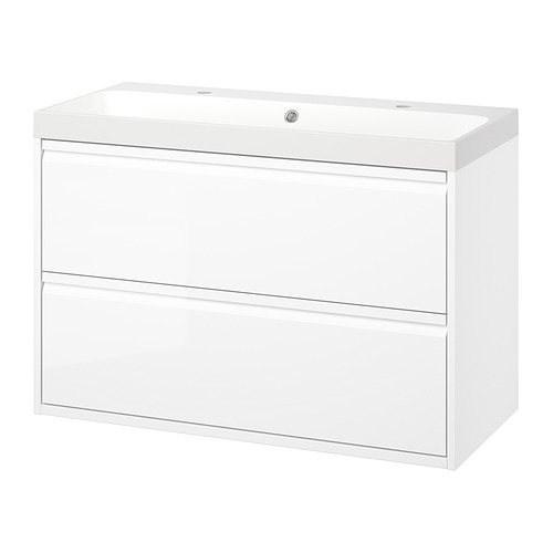 ÄNGSJÖN/BACKSJÖN wash-stnd w drawers/wash-basin