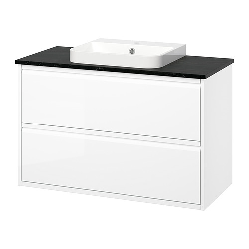 ÄNGSJÖN/BACKSJÖN wash-stnd w drawers/wash-basin