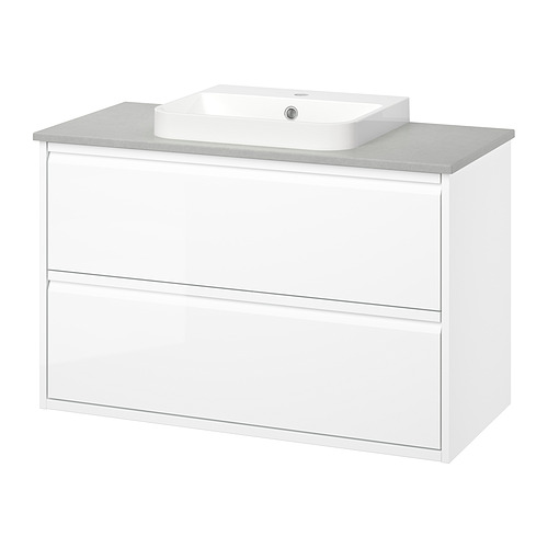 ÄNGSJÖN/BACKSJÖN wash-stnd w drawers/wash-basin