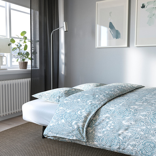 NYHAMN - 沙發床附靠枕, 附泡棉床墊/Skiftebo 藍色 | IKEA 線上購物 - PE800324_S4
