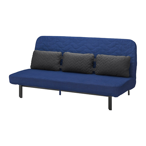 NYHAMN - 沙發床附靠枕, 附泡棉床墊/Skiftebo 藍色 | IKEA 線上購物 - PE800325_S4
