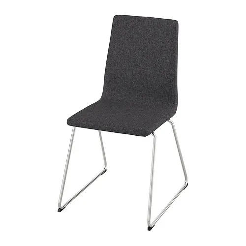 LILLÅNÄS - 餐椅, 鍍鉻/Gunnared 深灰色 | IKEA 線上購物 - PE884489_S4