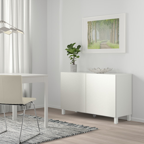 BESTÅ - 附門收納組合, 白色/Laxviken 白色 | IKEA 線上購物 - PE746622_S4