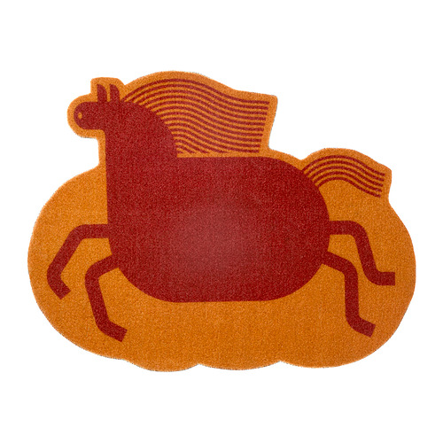 FÖSSTA - door mat, horse/orange red, 50x65 cm | IKEA Taiwan Online - PE990316_S4
