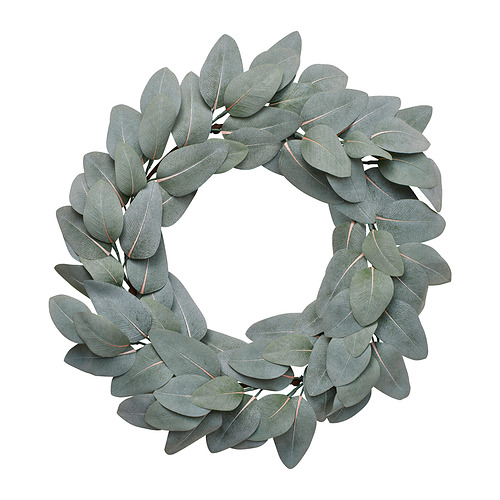 SMYCKA - artificial wreath, in/outdoor eucalyptus/grey-green, 45 cm | IKEA Taiwan Online - E1022392_S4