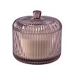 SNÖSISKA scented candle/glass w lid/2 wicks