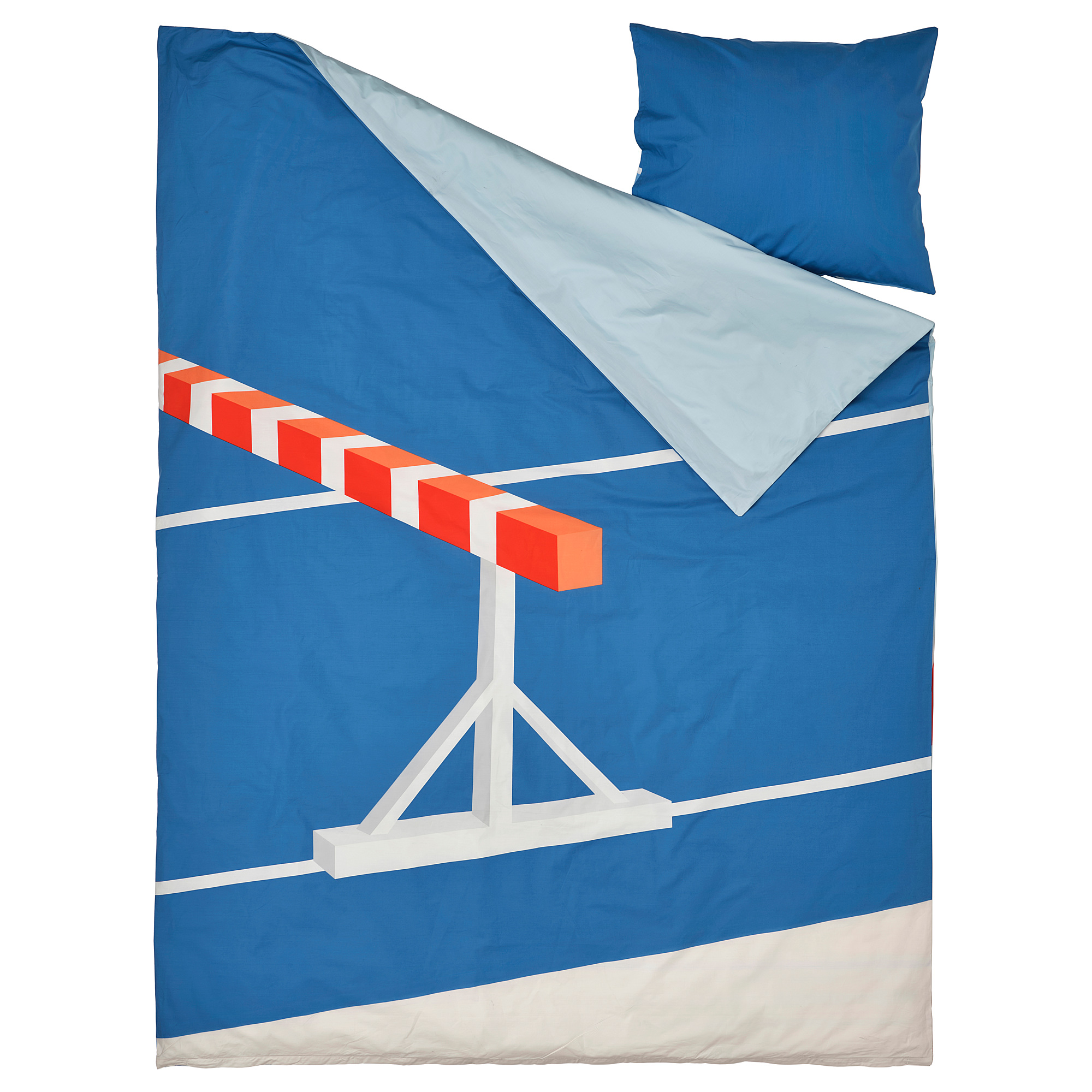 SPORTSLIG 單人被套附一個枕頭套, 跑道, 150x200/50x80 公分 IKEA 線上購物