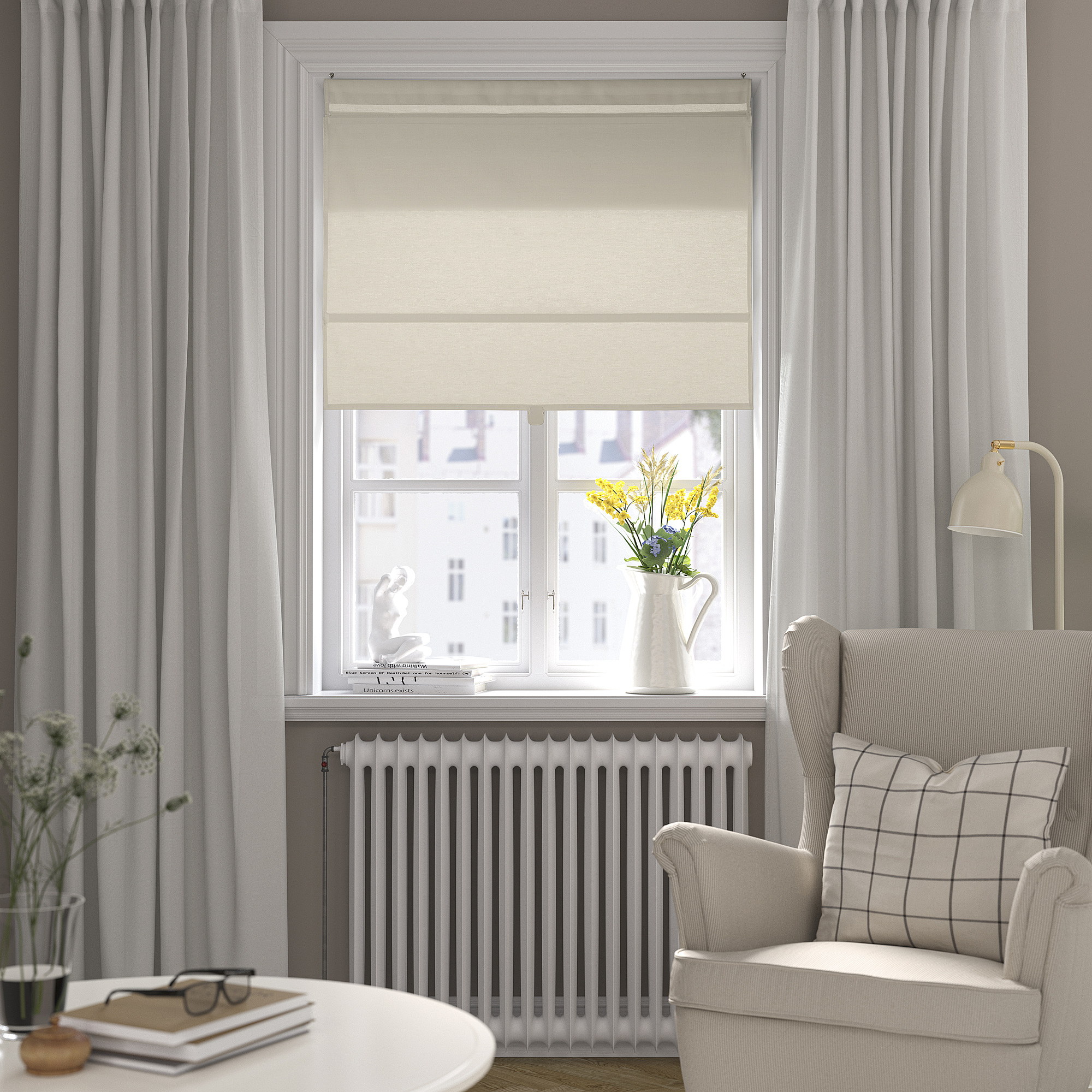 RINGBLOMMA Roman blind