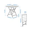 SUNDSÖ table and 2 folding chairs