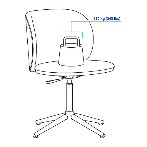 KRYLBO swivel chair