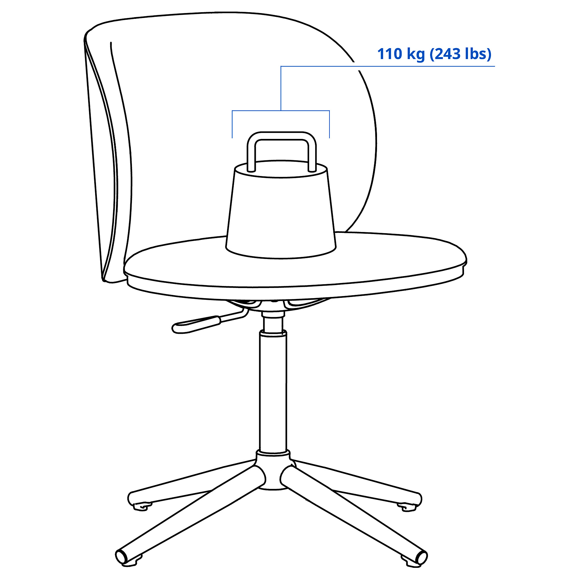 KRYLBO swivel chair