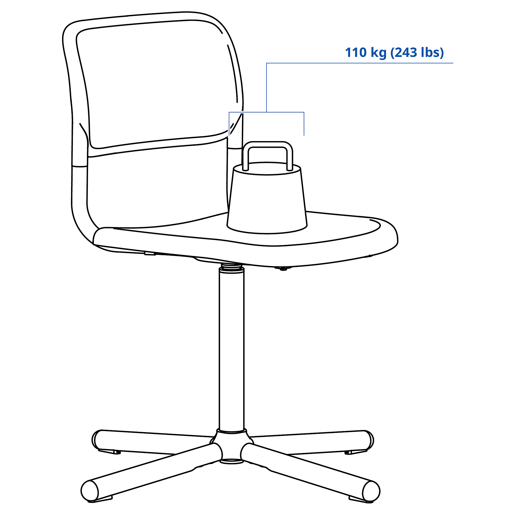 SMÄLLEN swivel chair