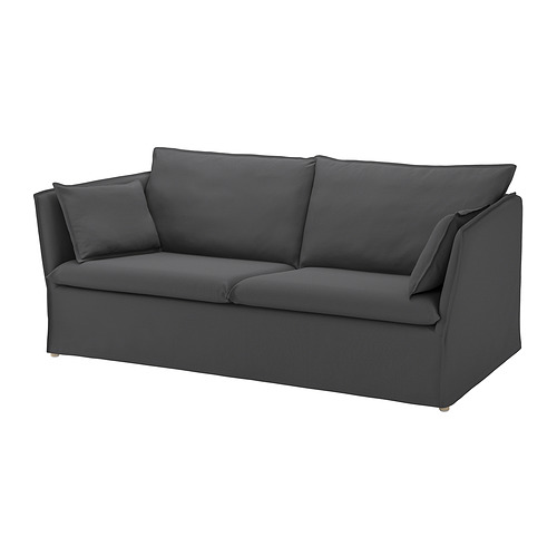 BACKSÄLEN - cover for 3-seat sofa, Hallarp grey | IKEA Taiwan Online - PE800559_S4