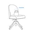 ROSENTORP swivel chair