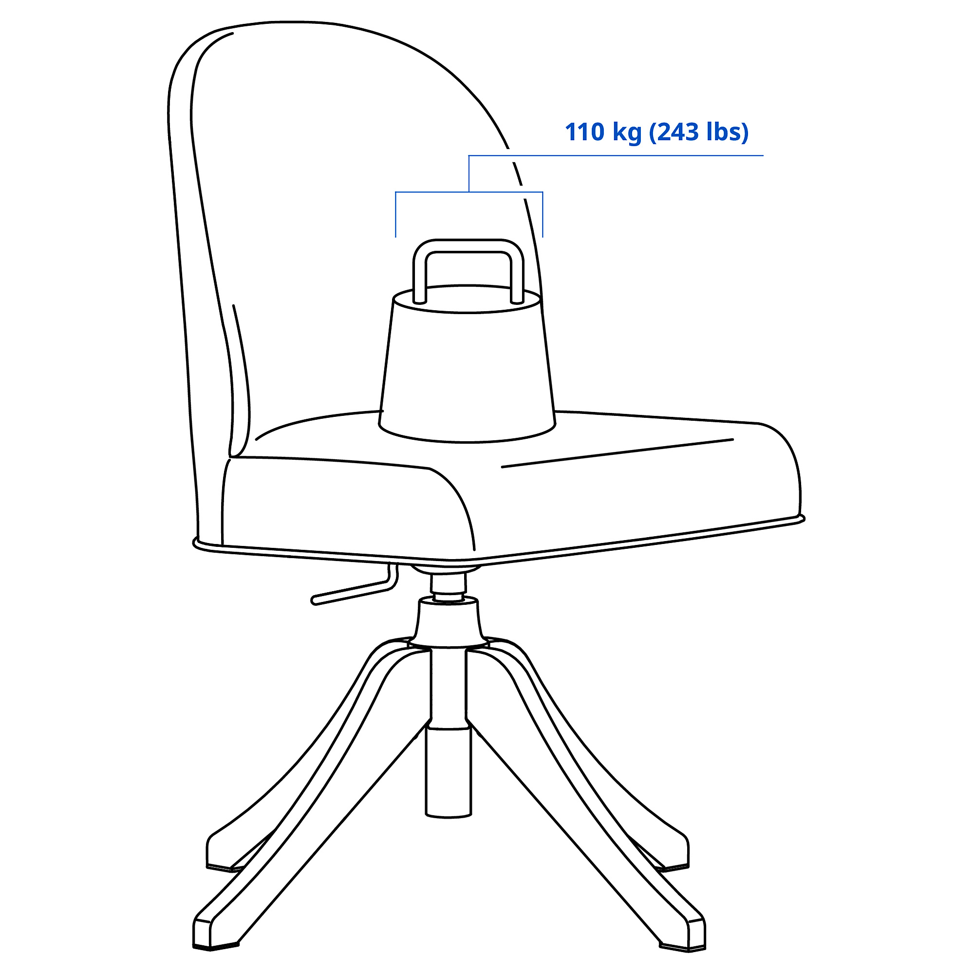 ROSENTORP swivel chair