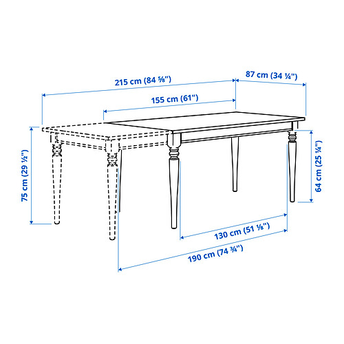 ROSENTORP extendable table