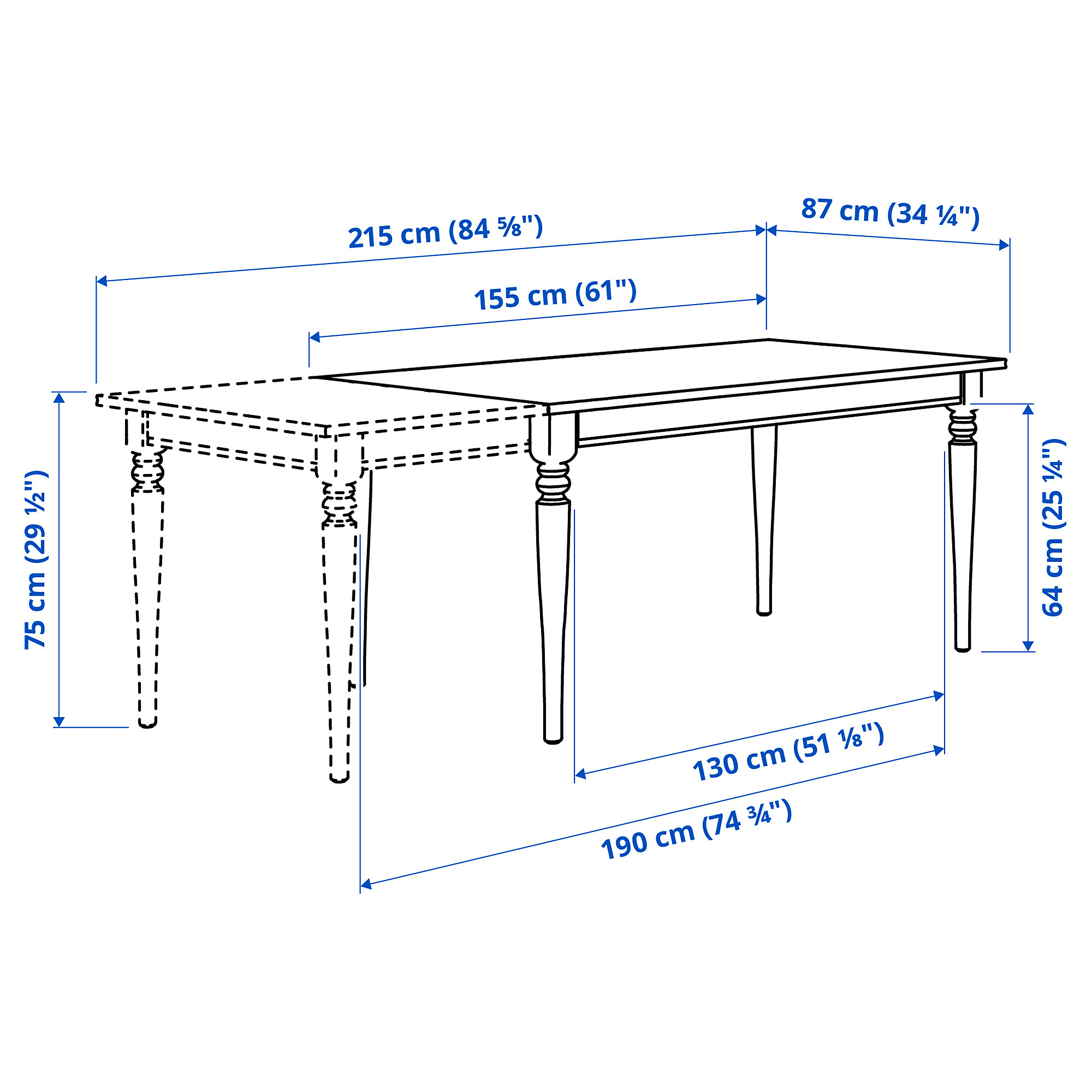 ROSENTORP extendable table