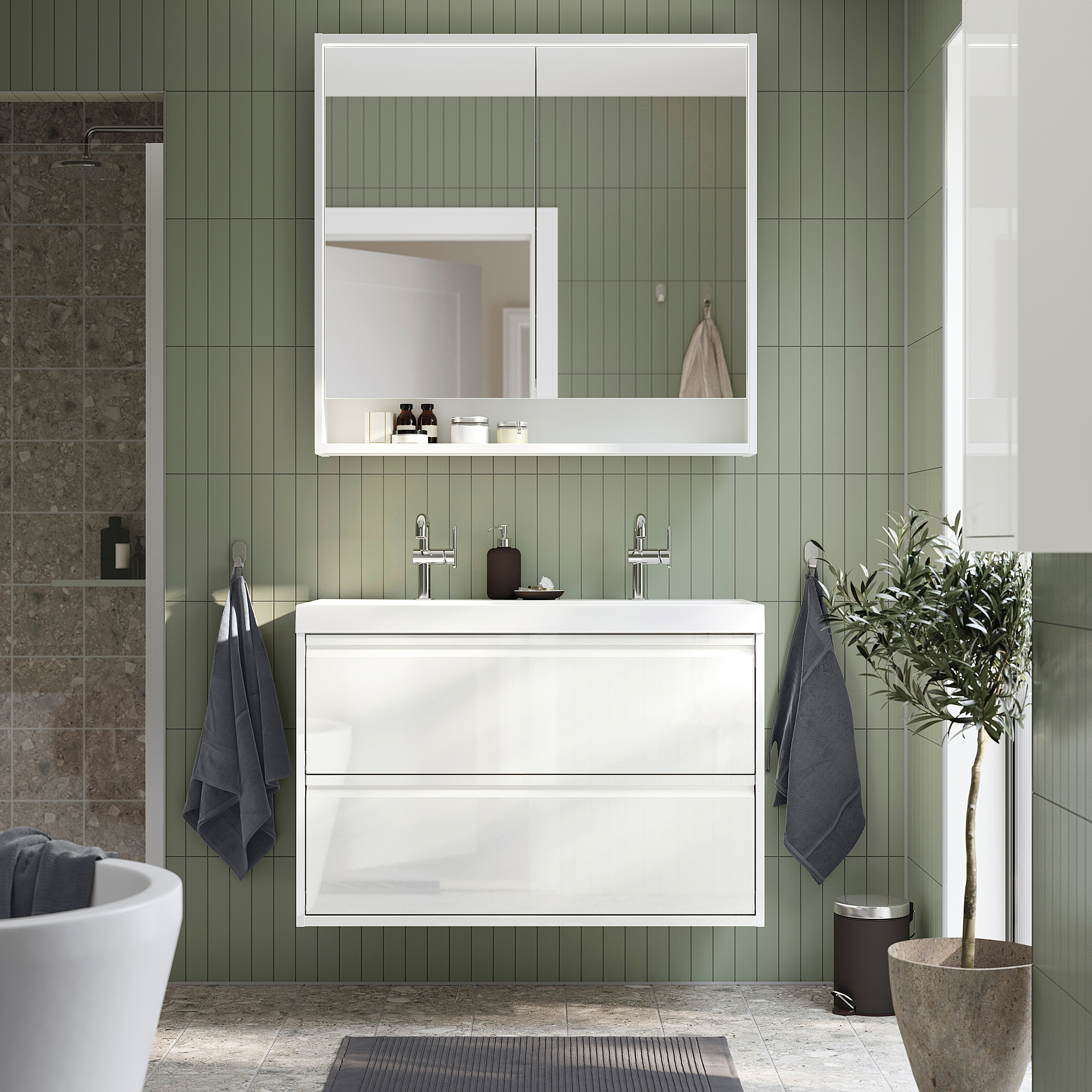 ÄNGSJÖN/BACKSJÖN wash-stnd w drawers/wash-basin