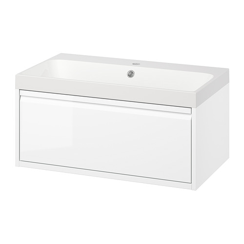 ÄNGSJÖN/BACKSJÖN - wash-stnd w drawer/wash-basin