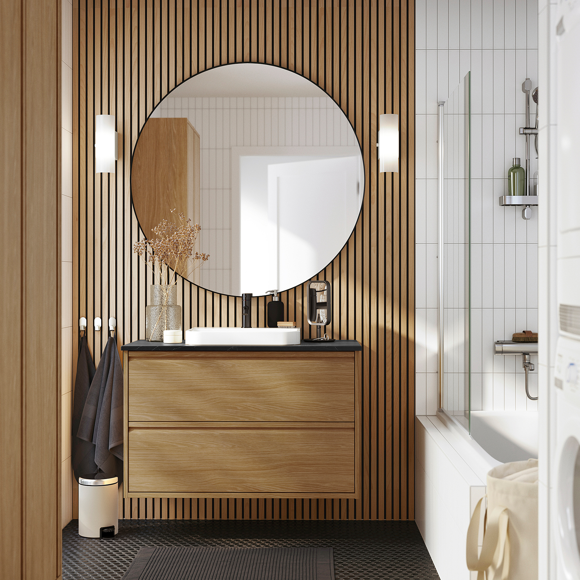 ÄNGSJÖN/BACKSJÖN wash-stnd w drawers/wash-basin
