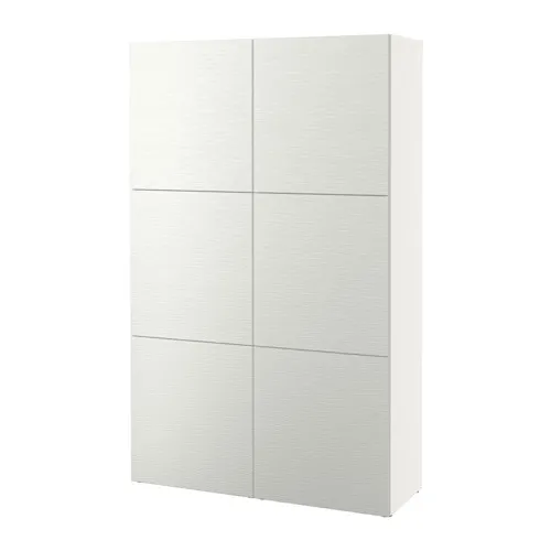 BESTÅ - 附門收納組合, 白色/Laxviken 白色, 120x42x193 公分 | IKEA 線上購物 - PE535040_S4