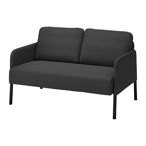 GLOSTAD - 雙人座沙發, Knisa 深灰色 | IKEA 線上購物 - PE800736_S4
