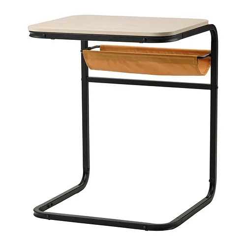 OLSERÖD - 邊桌, 碳黑色/樺木紋 深黃色, 53x50 公分 | IKEA 線上購物 - PE884680_S4