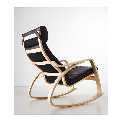 POÄNG - rocking-chair, birch veneer/Glose dark brown | IKEA Taiwan Online - PE389559_S4
