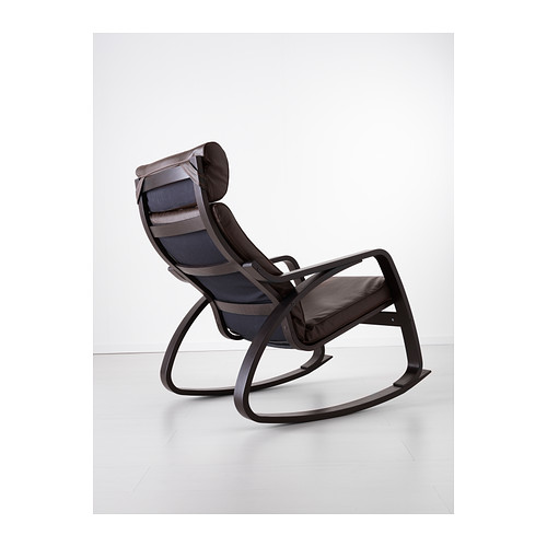 POÄNG - rocking-chair, black-brown/Glose dark brown | IKEA Taiwan Online - PE389458_S4