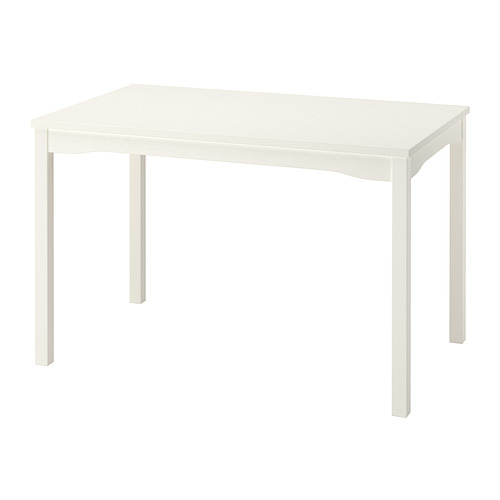HAUGA - table, white/birch veneer, 118x74 cm | IKEA Taiwan Online - PE951816_S4