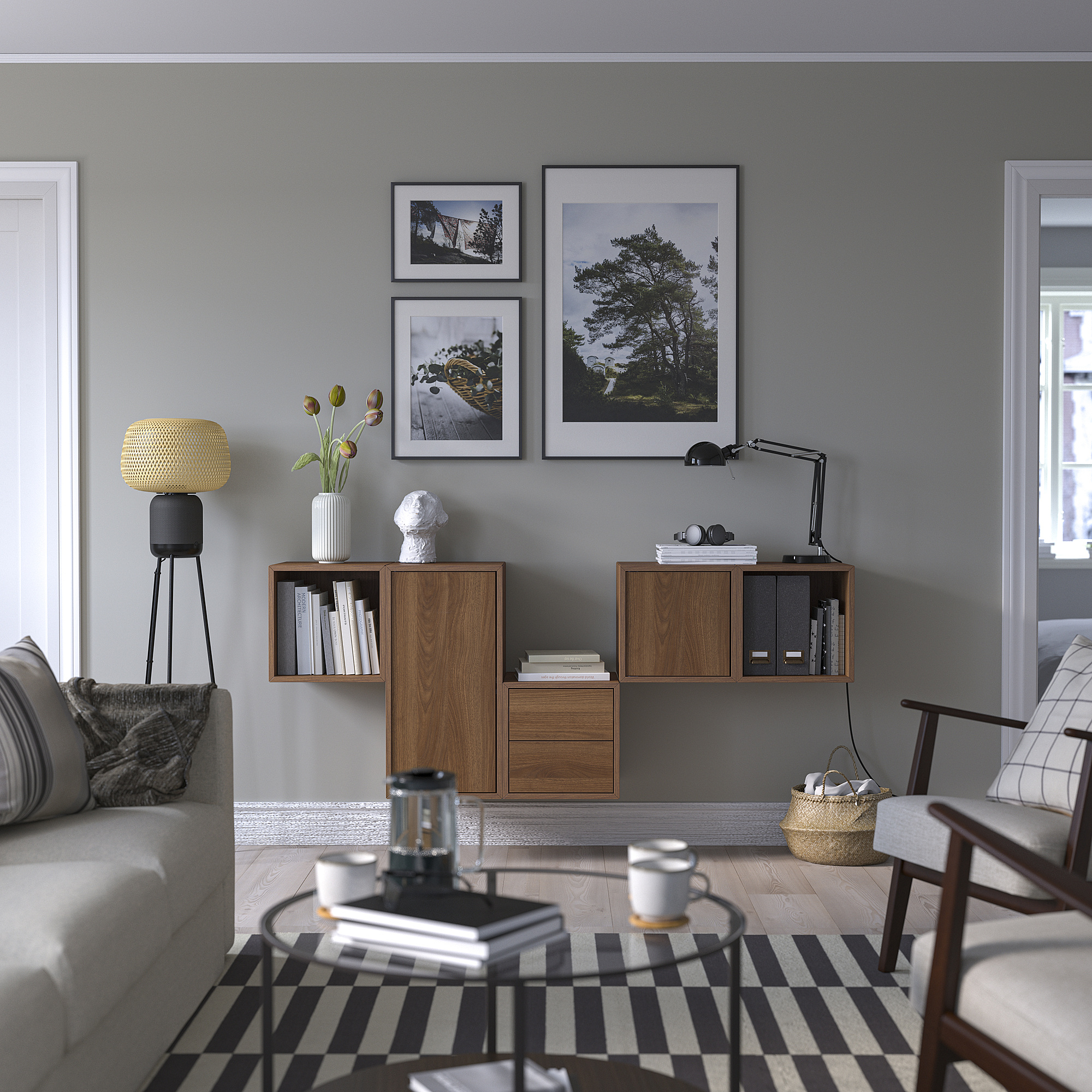 EKET wall-mounted cabinet combination