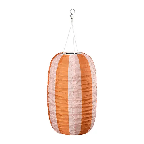 SOLVINDEN - 吊燈, 條紋 太陽能/橘色 粉紅色, 43 公分 | IKEA 線上購物 - PE990506_S4