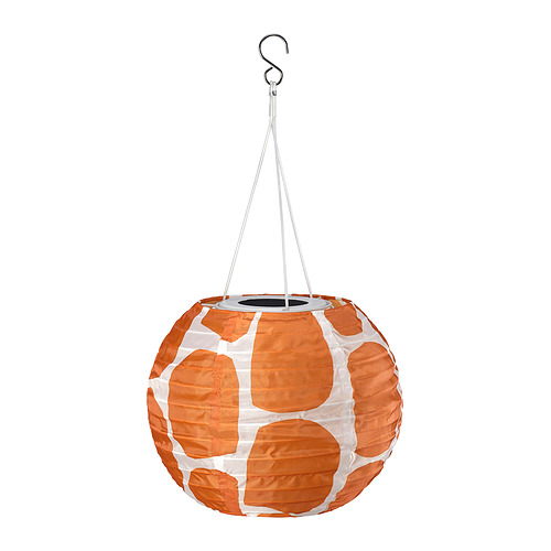 SOLVINDEN - 吊燈, 點狀/太陽能 橘色, 22 公分 | IKEA 線上購物 - PE990522_S4