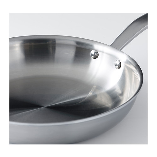 SENSUELL - 平底煎鍋, 不鏽鋼/灰色, 直徑24公分 | IKEA 線上購物 - PE389743_S4