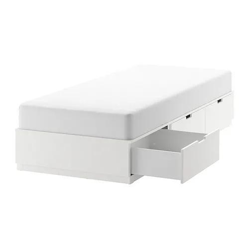 NORDLI - 床框附床底收納盒, 白色, 120x200 公分 | IKEA 線上購物 - PE884739_S4