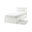 SONGESAND bed frame with 2 storage boxes