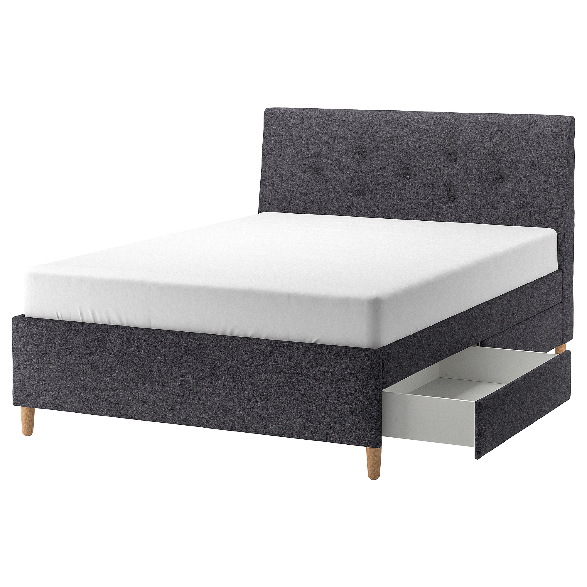 IDANÄS upholstered storage bed