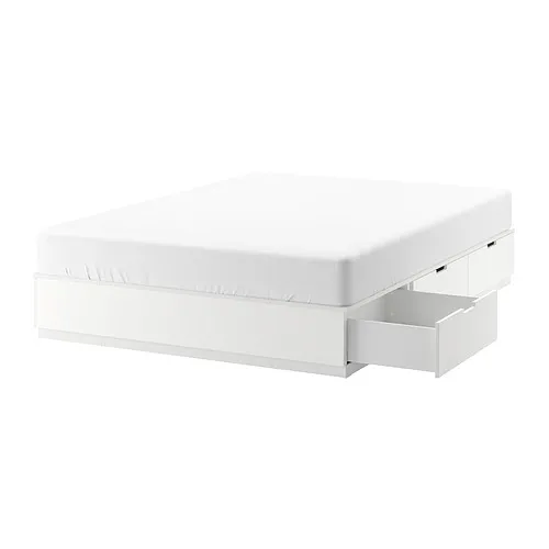 NORDLI - 床框附床底收納盒, 白色, 160x200公分 | IKEA 線上購物 - PE884758_S4