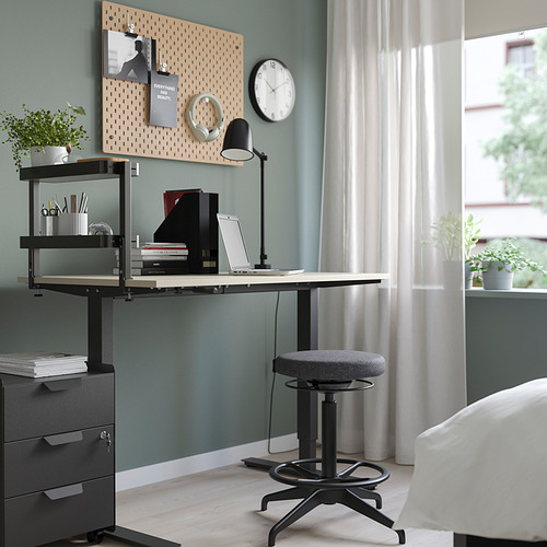 VATTENKAR desktop shelf black 49x15 cm IKEA Taiwan Online