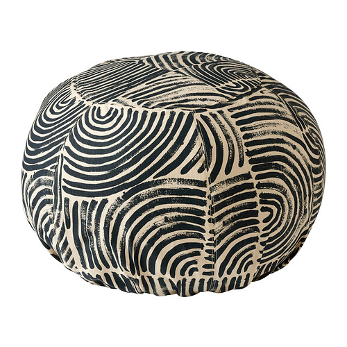 FRÖDD - floor cushion, black/patterned, 56 cm | IKEA Taiwan Online - PE924108_S4