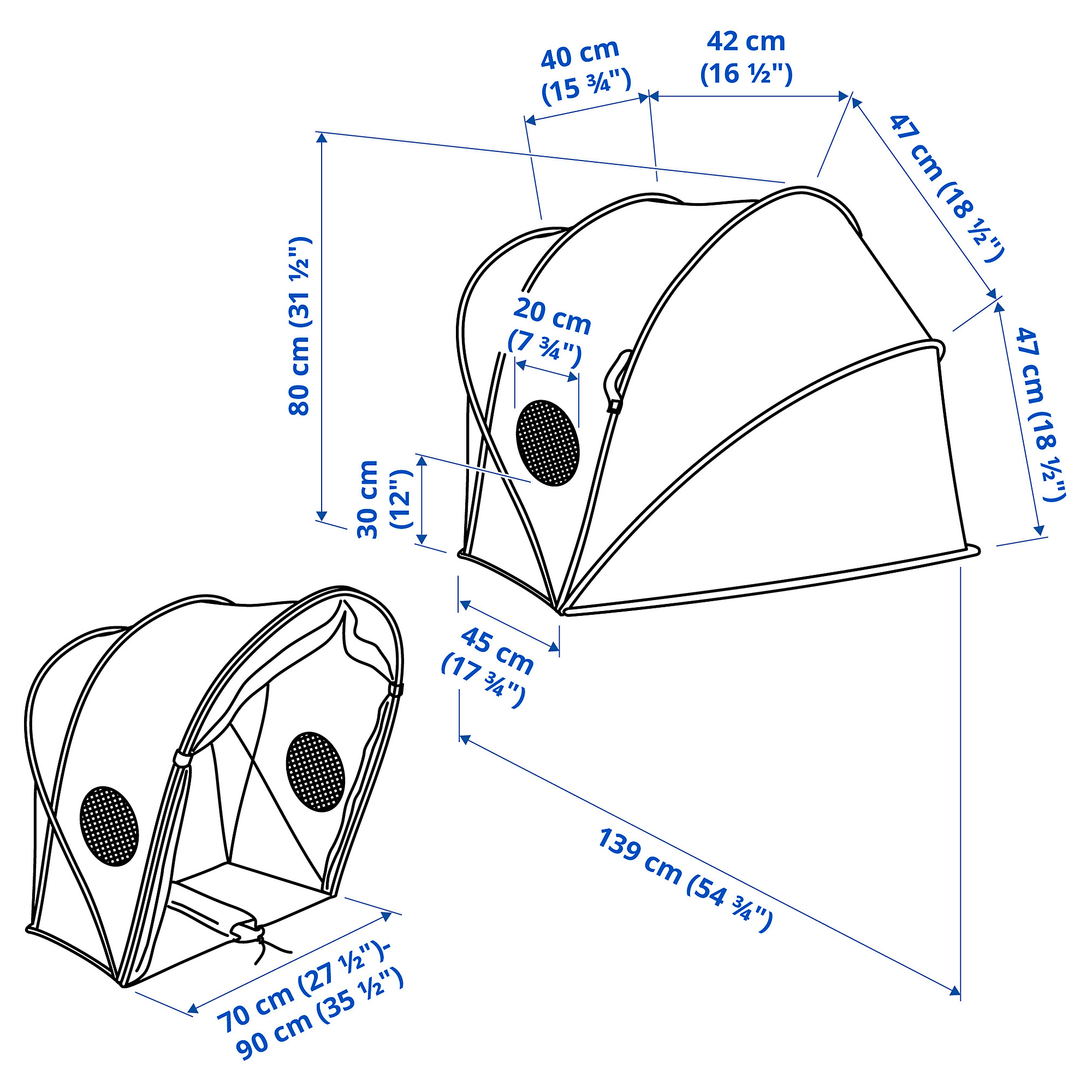 ELDFLUGA bed tent