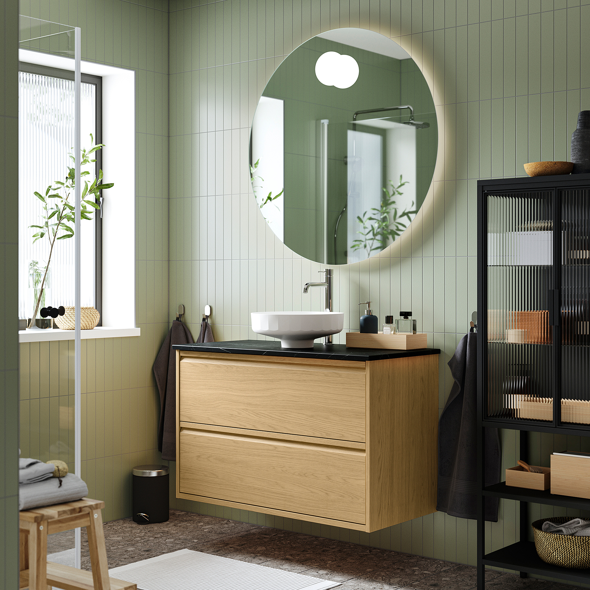 ÄNGSJÖN/LERSJÖN wash-stnd w drawers/wash-basin