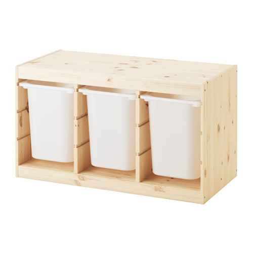 TROFAST - 收納組合附收納盒, 染白松木/白色 | IKEA 線上購物 - PE547499_S4