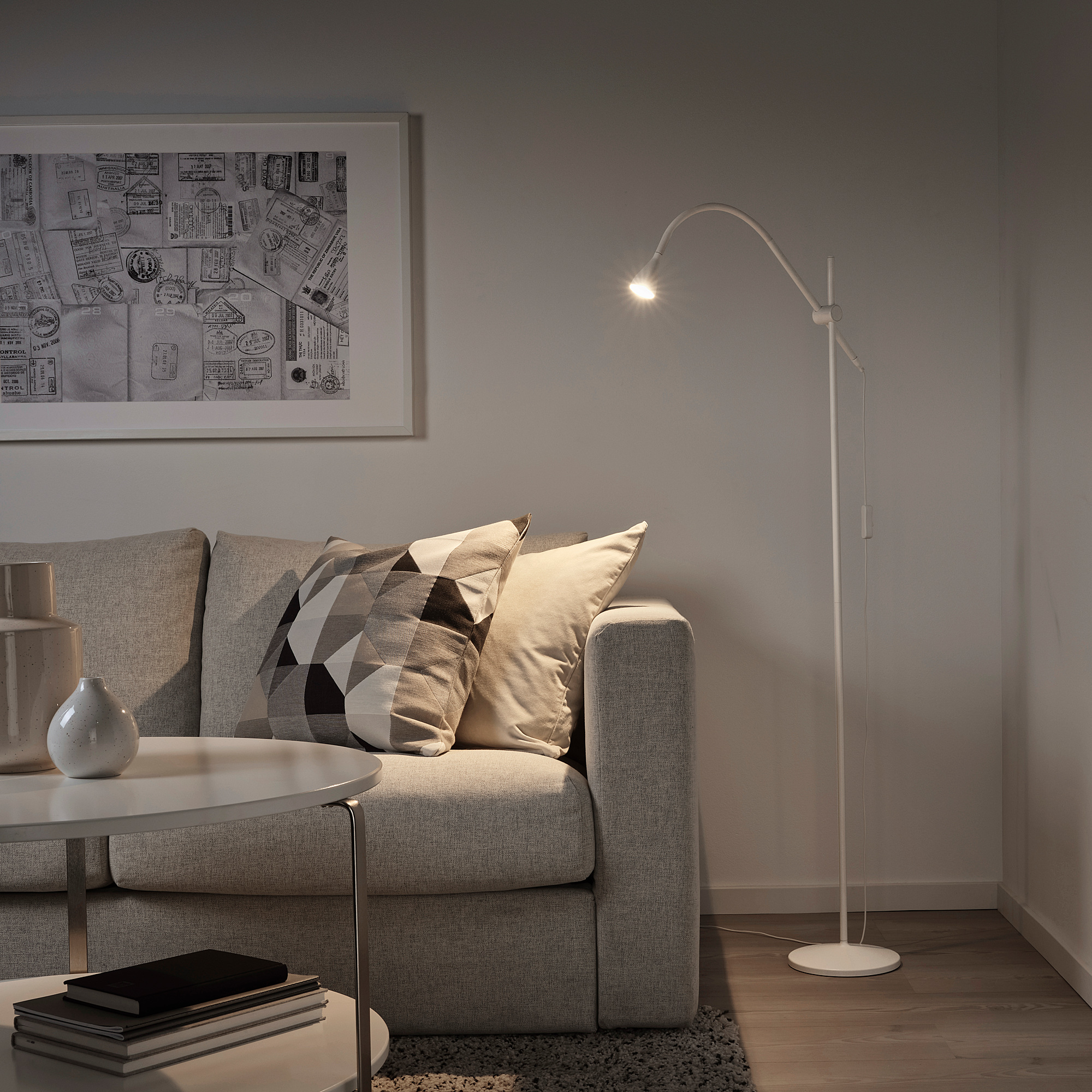 NÄVLINGE LED floor/read lamp