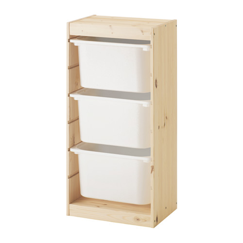 TROFAST - 收納組合附收納盒, 染白松木/白色 | IKEA 線上購物 - PE547494_S4