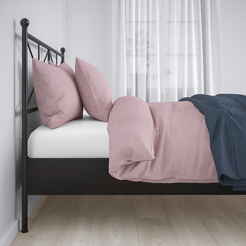 MUSKEN - 雙人床框, 棕色, 附LURÖY床底板條 | IKEA 線上購物 - PE845096_S4